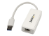 StarTech.com USB 3.0 to Gigabit Ethernet Adapter NIC w/ USB Port (White) - Left-angle