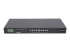 Intellinet 16-Port Gigabit Ethernet PoE+ Switch with 2 SFP Ports, LCD Display, IEEE 802.3at/af Power over Ethernet (PoE+/PoE) Compliant, 370 W, Endspan, 19" Rackmount (UK Power Cord) - Front