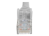 Startech 50cm LSZH CAT6 Ethernet Cable, 10 Gigabit Snagless RJ45 100W PoE Network Patch Cord with Strain Relief, CAT 6 10GbE UTP, Grey, Individually Tested/ETL, Low Smoke Zero Halogen - Close up