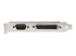 StarTech.com PCIe Card with Serial and Parallel Port, PCI Express Combo Adapter Card with 1x DB25 Parallel Port & 1x RS232 DB9 Serial Port, Expansion/Controller Card, PCIe Printer Card - Front