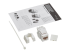 Eaton Tripp Lite Series Cat6a 110-Style Punchdown RJ45 Keystone Jack, White, TAA - Front