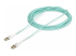 StarTech.com 10m (30ft) LC to LC (UPC) OM4 Multimode Fiber Optic Cable w/Push Pull Tabs, 50/125µm, 100G Networks, Bend Insensitive, Low Insertion Loss - Right-angle