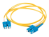 C2G SC-SC 9/125 OS1 Duplex Singlemode PVC Fiber Optic Cable (LSZH) - Front