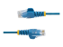 StarTech.com 2m Slim LSZH CAT6 Ethernet Cable, 10 Gigabit Snagless RJ45 100W PoE Patch Cord, CAT 6 10GbE UTP Network Cable w/Strain Relief, Blue, Fluke Tested/ETL, Low Smoke Zero Halogen - Multi-angle