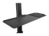 StarTech.com Mobile Workstation Cart with Monitor Mount, CPU/PC Holder, Keyboard Tray, Ergonomic Height Adjustable Desktop Computer Cart, Rolling Mobile Standing Workstation on Wheels - Close up