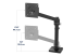 Ergotron NX - Mounting kit (articulating arm, arm assembly, attachment hardware, base, pole, pivot) - Right-angle