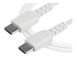 StarTech 1m USB C Charging Cable, Durable Fast Charge & Sync USB 2.0 Type C to USB C Laptop Charger Cord, TPE Jacket Aramid Fiber M/M 60W White, Samsung S10, S20 iPad Pro MS Surface - Right-angle