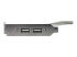 StarTech 2 Port USB A Female Low Profile Slot Plate Adapter - Close up