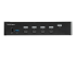 StarTech.com 4 Port HDMI KVM Switch, Single Monitor 4K 60Hz Ultra HD HDR, Desktop HDMI 2.0 KVM Switch with 2 Port USB 3.0 Hub (5Gbps) & 4x USB 2.0 HID Ports, Audio, Hotkey Switching, TAA - Front