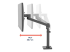 Ergotron NX - Mounting kit (articulating arm, arm assembly, attachment hardware, base, pole, pivot) - Right-angle