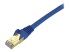 StarTech.com 15ft CAT6A Ethernet Cable, 10 Gigabit Shielded Snagless RJ45 100W PoE Patch Cord, CAT 6A 10GbE STP Network Cable w/Strain Relief, Blue, Fluke Tested/UL Certified Wiring/TIA - Close up