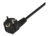 StarTech.com 2m (6ft) Computer Power Cord, 18AWG, EU Schuko to 2x C13 Power Cord, 10A 250V, Black Replacement AC Cord, TV/Monitor Power Cable, Schuko CEE 7/7 to IEC 60320 2x C13 Power Cord - Close up