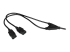 StarTech.com 6ft (2m) UK Computer Power Cable Y Splitter, 18AWG, BS 1363 to 2x C13 Power Cord, 10A 250V, Replacement AC Power Cord, Monitor Power Cable, BS 1363 to 2x IEC C13 Kettle Lead - Close up