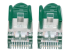 Intellinet Network Patch Cable, Cat6A, 3m, Green, Copper, S/FTP, LSOH / LSZH, PVC, RJ45, Gold Plated Contacts, Snagless, Booted, Lifetime Warranty, Polybag - Close up