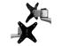 Startech Desk Mount Dual Monitor Arm - Close up