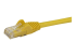StarTech.com 3m CAT6 Ethernet Cable, 10 Gigabit Snagless RJ45 650MHz 100W PoE Patch Cord, CAT 6 10GbE UTP Network Cable w/Strain Relief, Yellow, Fluke Tested/Wiring is UL Certified/TIA - Close up
