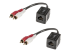 LINDY Stereo Audio Extender Cat.5/6 (Transmitter and Receiver units) - Right-angle
