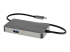 StarTech.com USB-C Multiport Adapter, USB-C to 4K 30Hz HDMI or 1080p VGA, USB Type-C Mini Dock with 100W Power Delivery Passthrough, 3-Port USB 3.0 Hub 5Gbps, GbE, 12" Long Attached Cable - Back