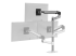 Ergotron LX - Mounting component (articulating arm, pole collar, extension) - Back