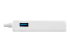 StarTech.com USB 3.0 to Gigabit Ethernet Adapter NIC w/ USB Port (White) - Top