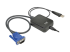 Eaton Tripp Lite series KVM Console to USB 2.0 Portable Laptop Crash Cart Adapter with File Transfer and Video Capture, 1920 x 1200 @ 60 Hz - Left-angle