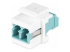 StarTech.com LC to LC Coupler, LC Fiber Coupler, LC/UPC Keystone Jack, Fiber Optic LC Keystone Coupler for Patch Panel - Right-angle