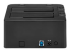 Startech Dual-Bay USB 3.0 to SATA Hard Drive Docking Station, USB Hard Drive Dock, External 2.53.5 SATA IIIIII, SSDHDD Docking Station, Hot-Swap Hard Drive Bay - Back
