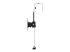 Startech Cubicle Monitor Mount, Cubicle Wall Single Monitor Hanger, Up to 34" VESA Mount Display, Height Adjustable Ergonomic Office Cubicle Hanging Flat Panel Hook & Clamp Bracket - Right side