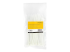 Startech 15cm(6") Cable Ties, 3mm(1/8") wide, 39mm(1-3/8") Bundle Diameter, 18kg(40lb) Tensile Strength, Nylon Self Locking Zip Ties with Curved Tip, 94V-2/UL Listed, 100 Pack, White - Front