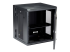 StarTech.com 12U 19" Wall Mount Network Cabinet, 16" Deep Hinged Locking IT Network Switch Depth Enclosure, Vented Computer Equipment Data Rack with Shelf & Flexible Side Panels, Assembled - Left-angle