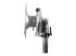 StarTech.com Dual Monitor Stand, Ergonomic Free Standing Dual Monitor Desktop Stand for two 24" VESA Mount Displays, Synchronized Height Adjustable, Double Monitor Pole Mount, Silver - Close up
