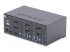 StarTech.com 2-Port Dual-Monitor DisplayPort KVM Switch, 4K 60Hz, 2x USB 5Gbps Hub Ports, 2x USB 2.0 HID Ports, Hotkey and Push-Button Switching, TAA Compliant - Back