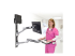 Ergotron LX Wall Mount System with Small CPU Holder - Left-angle