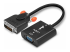 Lindy - DVI adapter - HD-15 (VGA) (F) to DVI-D (M) - Right-angle