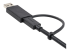 StarTech.com 3ft (1m) USB C Cable w/ USB-A Adapter Dongle, Hybrid 2-in-1 USB C Cable w/ USB-A | USB-C to USB-C (10Gbps/100W PD), USB-A to USB-C (5Gbps), USB-A Host to USB-C DisplayLink Dock - Left-angle