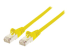 Intellinet Network Patch Cable, Cat7 Cable/Cat6A Plugs, 1m, Yellow, Copper, S/FTP, LSOH / LSZH, PVC, RJ45, Gold Plated Contacts, Snagless, Booted, Lifetime Warranty, Polybag - Right-angle