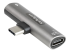 StarTech.com USB C Audio & Charge Adapter, USB-C Audio Adapter with USB-C Audio Headphone/Headset Port and 60W USB Type-C Power Delivery Pass-through Charger, For USB-C Phone/Tablet/Laptop - Back