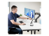 Startech Desk Mount Dual Monitor Arm w/ Crossbar, Up To 27" Displays - Right-angle