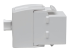 Eaton Tripp Lite Series Cat6/Cat5e Toolless Keystone Jack RJ45 Shuttered, Dust Cap PoE/PoE+ Compliant, White, TAA - Left side
