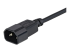 StarTech.com 1m (3ft) Power Extension Cord, C14 to C13, 10A 125V, 18AWG, Black Computer Power Cord Extension, Power Supply Extension Cable, IEC-320-C14 to IEC-320-C13 AC Power Cable - Close up
