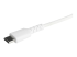 StarTech.com 6 ft(2m) Durable White USB-C to Lightning Cable, Heavy Duty Rugged Aramid Fiber USB Type A to Lightning Charger/Sync Power Cord, Apple MFi Certified iPad/iPhone 12 Pro Max - Close up