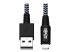 Eaton Tripp Lite Series Heavy-Duty USB-A to Lightning Sync/Charge Cable, MFi Certified - Close up