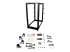 StarTech.com 25U 19" Open Frame Server Rack, 4 Post Adjustable Depth 22-40" Mobile, Free Standing Rolling Network/Computer Equipment Data Rack, Dell PowerEdge, HP ProLiant ThinkServer - Front