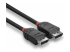 Lindy Black Line - DisplayPort cable - Left-angle