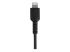 StarTech.com 15cm(6 in) Durable Black USB-A to Lightning Cable, Heavy Duty Rugged Aramid Fiber USB Type A to Lightning Charger/Sync Power Cord, Apple MFi Certified iPad/iPhone 12 Pro Max - Close up