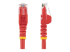 StarTech.com 50cm CAT6 Ethernet Cable, 10 Gigabit Snagless RJ45 650MHz 100W PoE Patch Cord, CAT 6 10GbE UTP Network Cable w/Strain Relief, Red, Fluke Tested/Wiring is UL Certified/TIA - Multi-angle