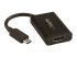 Startech USB C to HDMI 2.0 Adapter with Power Delivery, 4K 60Hz USB Type-C to HDMI Display/Monitor Video Converter, 60W PD Pass-Through Charging Port, Thunderbolt 3 Compatible, Black - Right-angle