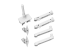 Ergotron LX Pro - Mounting kit (dual stacking arm) - Multi-angle