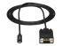 StarTech.com 6ft (2m) USB C to VGA Cable, 1920x1200/1080p USB Type C to VGA Video Active Adapter Cable, Thunderbolt 3 Compatible, Laptop to VGA Monitor/Projector, DP Alt Mode HBR2 Cable - Front