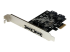 StarTech.com 2 Port PCI Express SATA 6 Gbps eSATA Controller Card - Left-angle